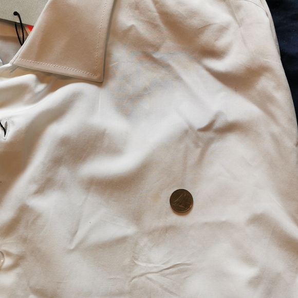 Men's White tailored dress shirt - Picture 3 of 4